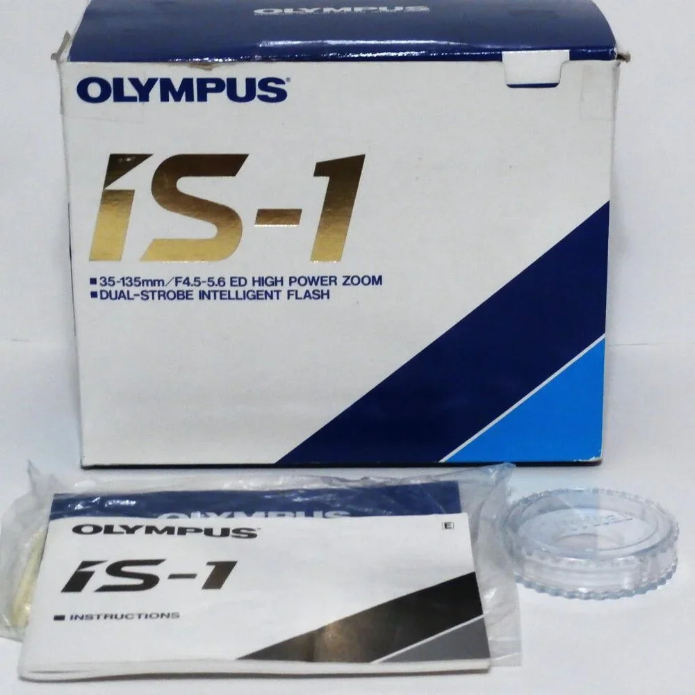 OLYMPUS IS-1, 35-135MM Camera F4.5-5.6 High Power Zoom, Dual-Strobe Flash